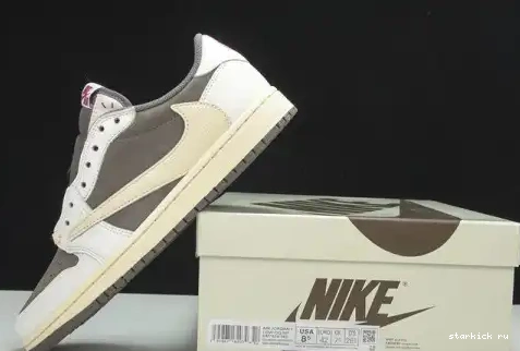 SP Travis Jordan OG Reverse 1 Scott Retro DM7866-162 Mocha Low 0706